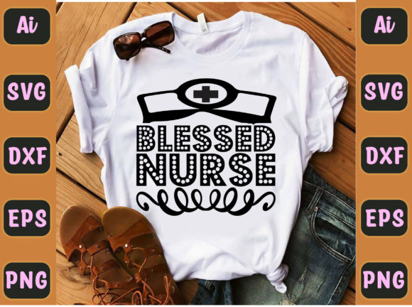 Blessed Nurse 11: A Heartfelt Embroidery Design