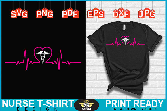 Nurse Heartbeat Love: A Versatile Embroidery Design