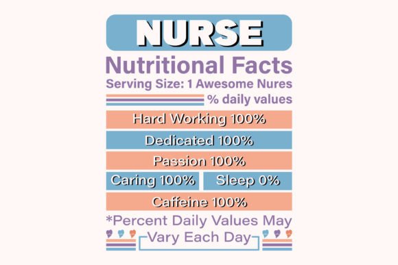 Nurse SVG Design: A Nutritional Facts Review