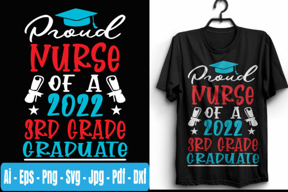 Proud Nurse of a 3rd Grade T-Shirt SVG