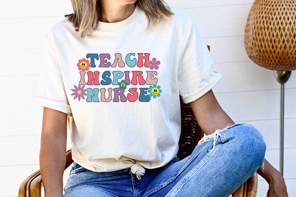 Retro Teach Inspire Nurse SVG: A Versatile Design