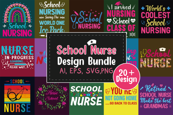 School Nurse Design Bundle: A Versatile Embroidery Asset